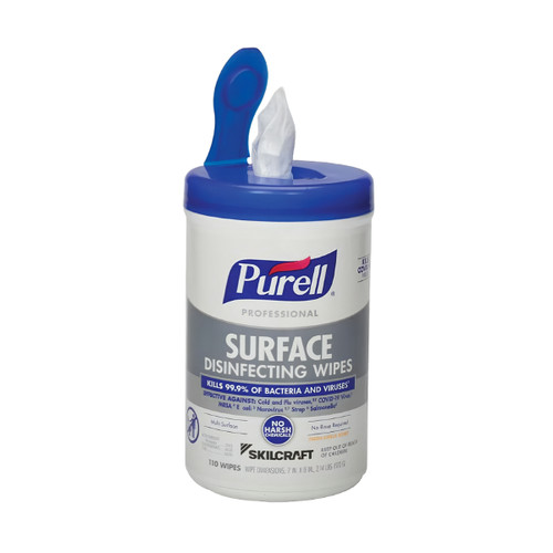 SKILCRAFT® Purell® Disinfectant Multi Surface Wipe 4/Case