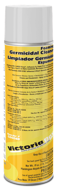 Victoria Bay Germicidal 19 OZ Foam Aerosol 12/Case
