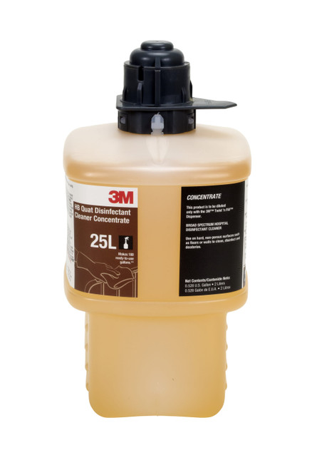 3M™ HB 25L Unscented One-Step Disinfectant 2 L Multi Surface Concentrate Quat No Rinse 1/Each