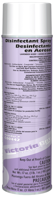 Victoria Bay Lavender Disinfectant 17 OZ Aerosol 12/Case