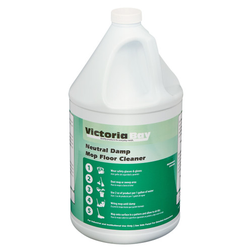 Victoria Bay Neutral Damp Mop Floor Cleaner 1 GAL 4/Case