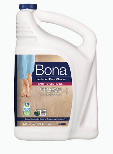Bona® Unscented Floor Cleaner 1 GAL Hardwood RTU Refill 4/Case