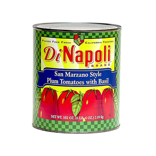 Basil Whole Plum Tomato #10 6/Case