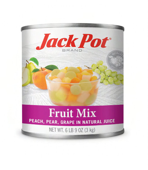 Jackpot Fruit Cocktail In Juice #10 CN 6/Case