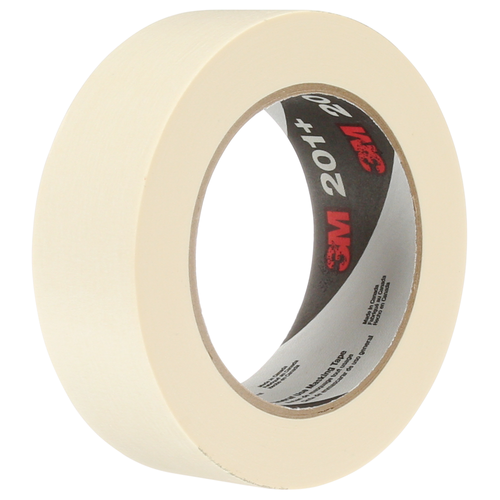 3M™ 201+ Masking Tape 36MM X55M Tan Crepe Paper 24/Case