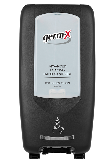 Germ-X® Hand Soap Dispenser 1150 mL Black Automatic 1/Each