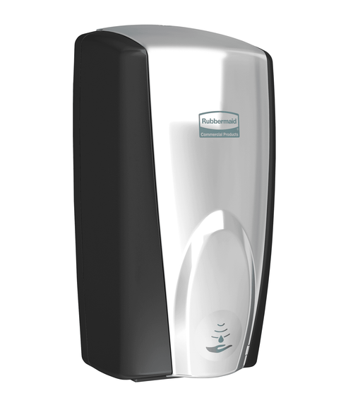 Soap Dispenser 5.25X5.18X10.86 IN Black Chrome Plastic Wall Mount 1/Each