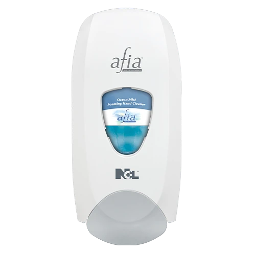 Afia Hand Sanitizer & Soap Dispenser Foam 1250 mL 7X12X4 IN Black Manual Surface Mount 1/Each
