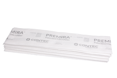 Premira II® Mop Pad 5X19 IN White Microfiber Disposable 240/Case