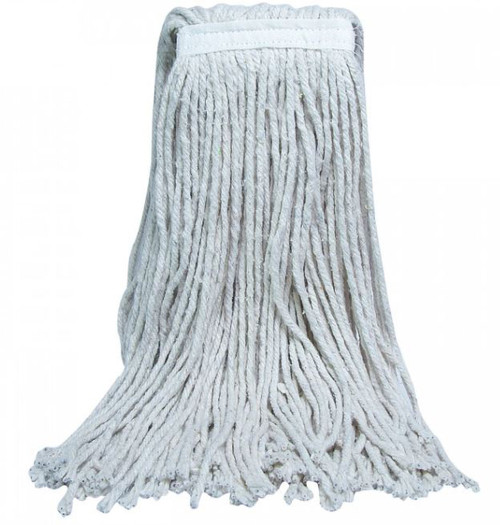 Mop Head #16 10 OZ White Cotton 4PLY Cut End 1/Each