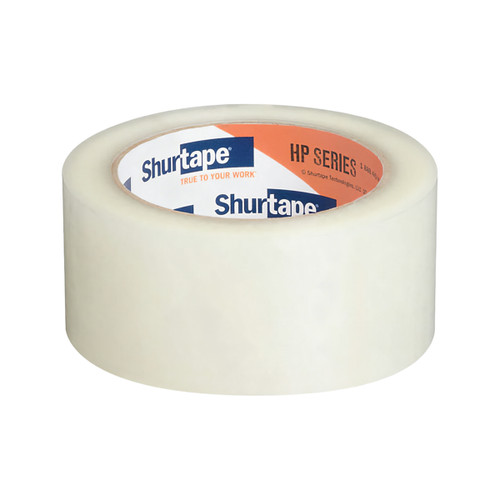 HP 100® Hot Melt Tape 48MM X100M Clear PP Cast Film 1.6MIL Hand Grade 36 Rolls/Case 60 Cases/Pallet