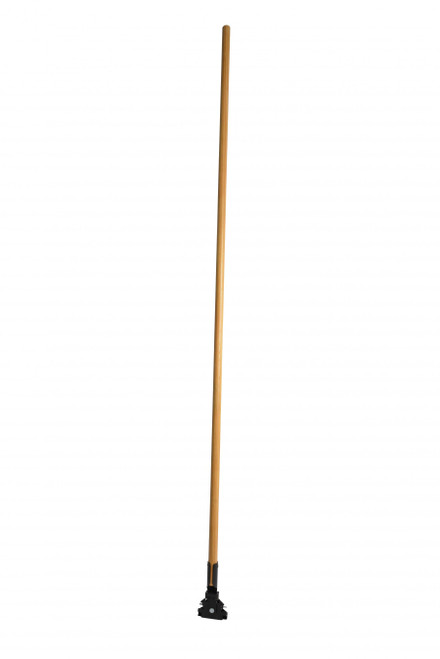 Dust Mop Handle 60 IN Natural Wood Swivel Clip 1/Each