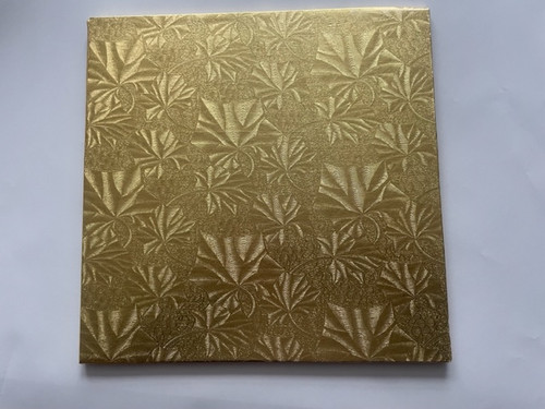 Cake Board 12X12X0.25 IN Paperboard Gold Square 24/Case