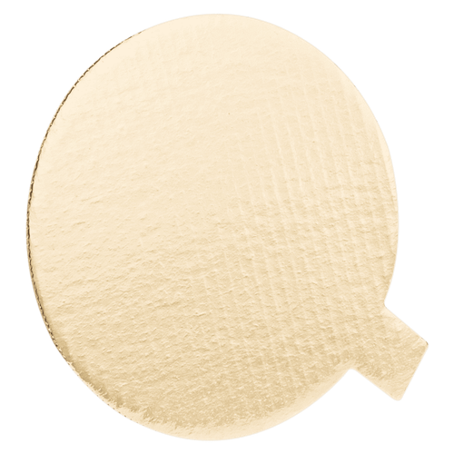 Cake Circle 4 IN Corrugated Cardboard Gold Coated Grease Resistant 400/Case