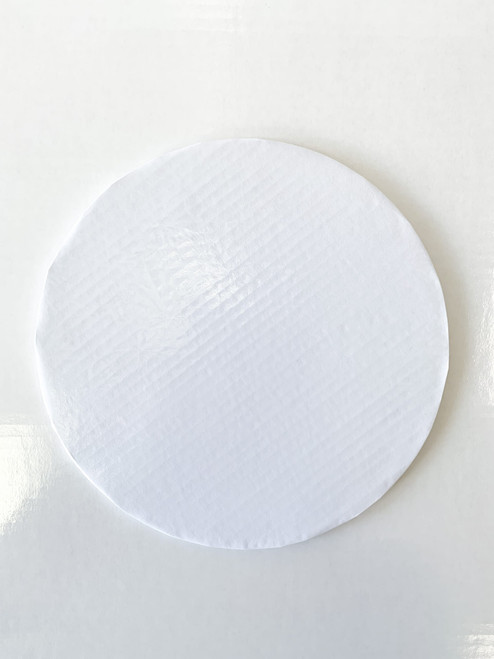 Cake Drum 8X0.5 IN Paperboard White Round Embossed 12/Case