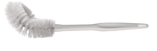 O-Cedar® Toilet Bowl Brush 17X2X1 IN White Angled Head Hanger Hole 1/Each