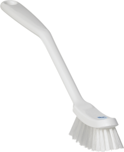 Dishes Brush PP Polyester Stainless Steel White Narrow Medium Bristle Stiffness 1/Each