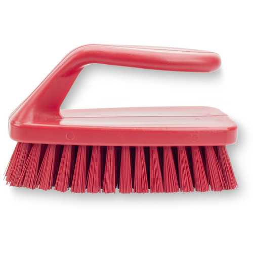 Sparta® Hand Brush 6X2.75X3.94 IN PP Polyester Red 1/Each
