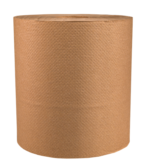 Roll Paper Towel 800 FT Kraft 1.5IN Core Diameter 6 Rolls/Case