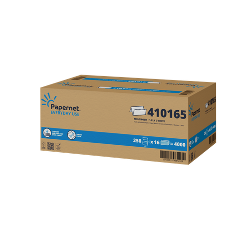 Papernet Everyday Use Folded Paper Towel White Multifold 4000 Sheets/Case