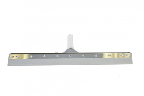 Floor Squeegee Metal Rubber Silver Straight With 18IN Head 1/Each