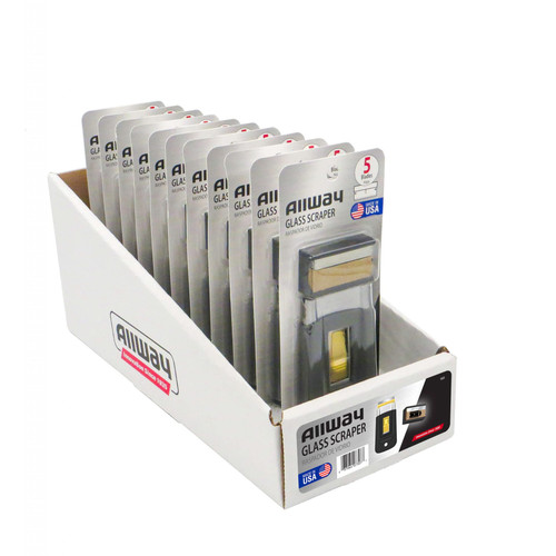 Glass Razor Blade Scraper Steel Soft Grip Includes (5) Blades 1/Each