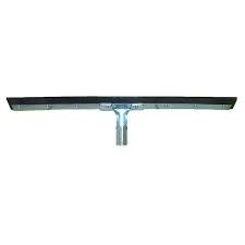 Floor Squeegee Heavy Duty Rubber Steel Black Straight With 24IN Head 1/Each