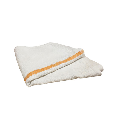 Bar Towel 15X18 IN Cotton White Orange 60/Case