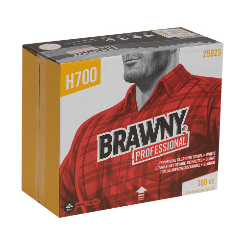 Brawny® Professional 15X13 IN Heavy Duty 1 White Disposable Flat Pack 300/Case