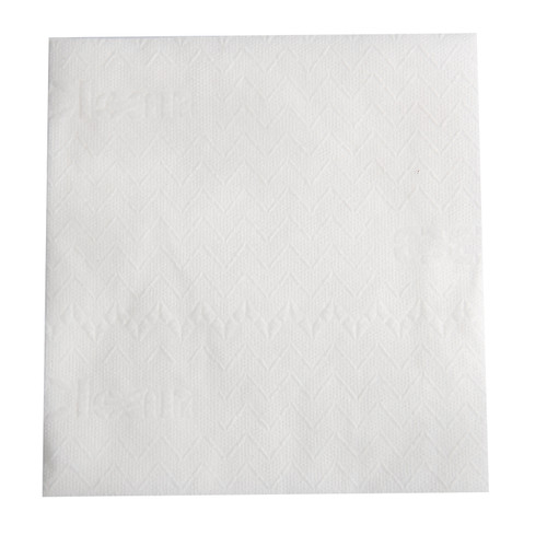 Cleaning Wipe 12X13 IN Non-Woven Polyester / Polypropylene Blend White 1/4 Fold Banded Hydrophobic 500/Case