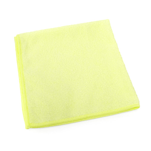 Victoria Bay 16 Cleaning Cloth Microfiber Yellow Premium 12/Pack