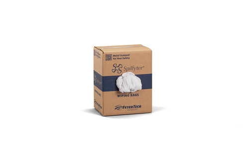 Spilfyter™ Bar Mop Rags 10 LB Cotton White New C Grade Box 1/Case
