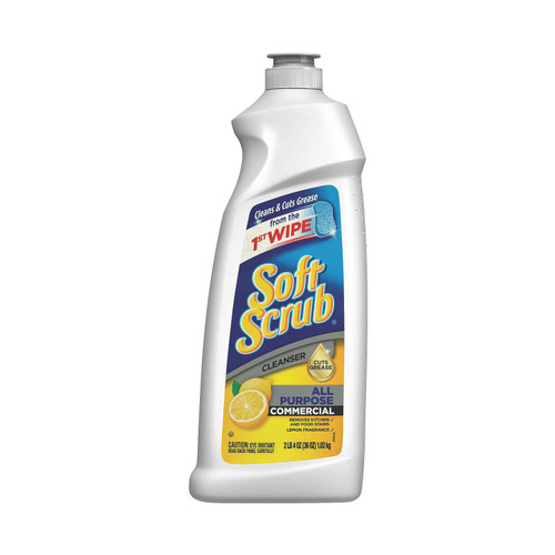 Soft Scrub® Lemon Cleanser 36 FLOZ Cream Abrasive 6/Case