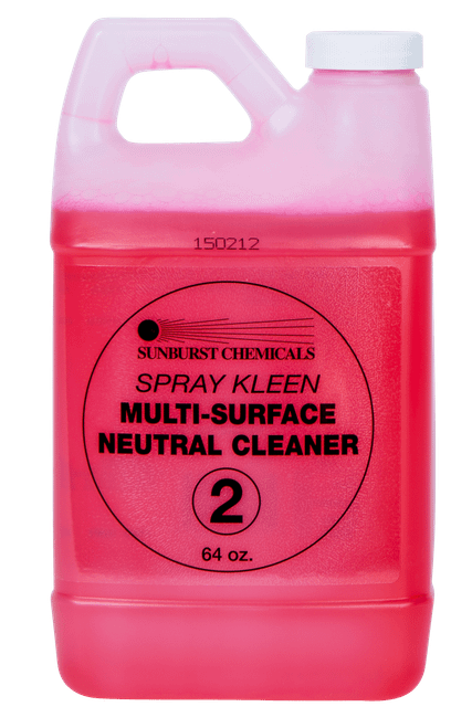 Spray Kleen Neutral Cleaner 64 OZ Multi-Surface 2/Case