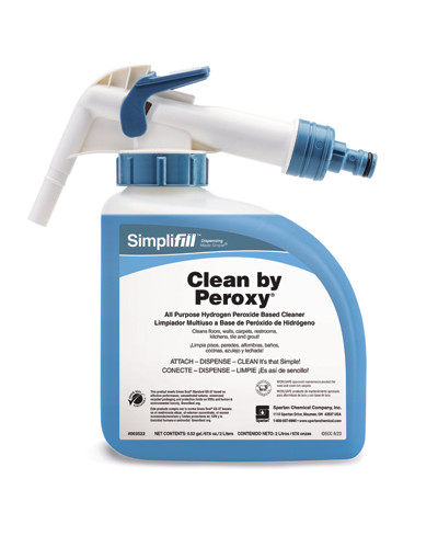 Clean by Peroxy® Simplifill™ Fresh Spring Rain All Purpose Cleaner 2 L Multi Surface Acidic Peroxide 2/Case