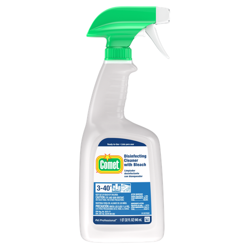 Comet Fresh Scent All Purpose Cleaner Disinfectant 32 FLOZ Multi Surface RTU Bleach 8/Case