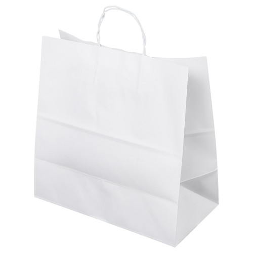 Victoria Bay Shopper Bag 13X7X13 IN Paper White Gusset 250/Case