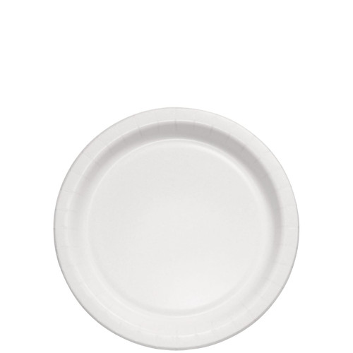 Solo® Plate 8.5X0.7 IN Coated Paper White Freezer Safe 125 Count/Pack 4 Packs/Case 500 Count/Case