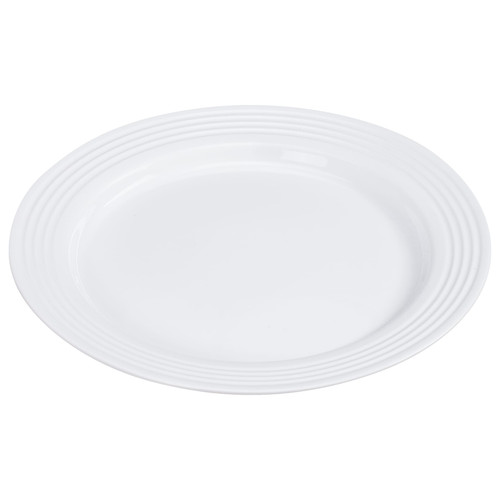 Plate 6 IN PP White Round With Decorative Rings 144/Case