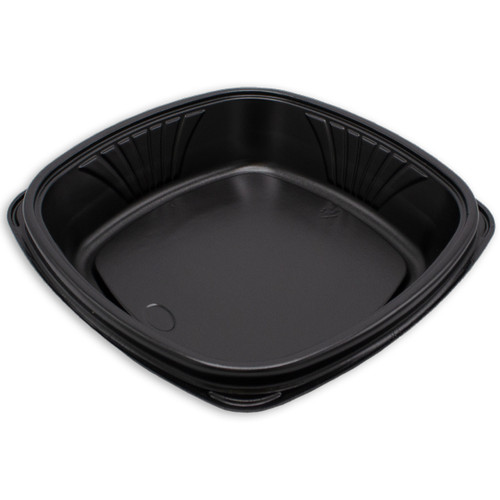 Forum® Plate 9X10 IN PS Black Square Deep 300/Case