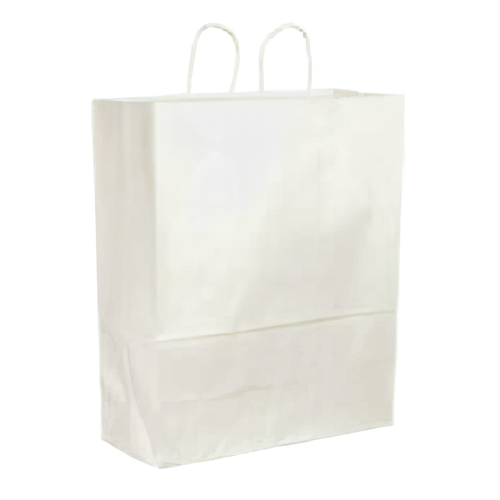 Victoria Bay Shopper Bag 18X7X18 IN Paper White Gusset 200/Case