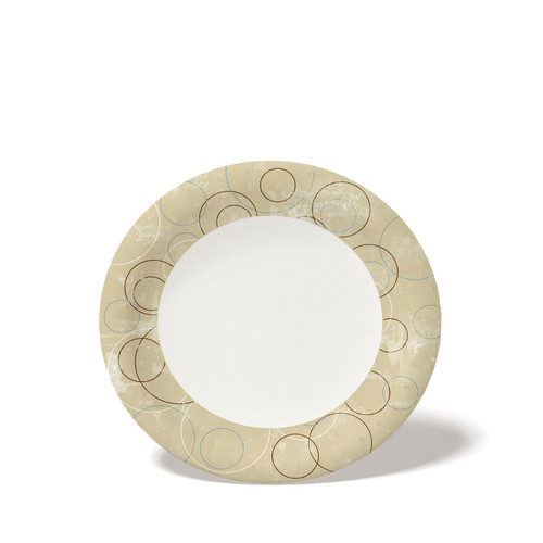 Plate 9 IN Paperboard Beige Medium Weight 1000/Case