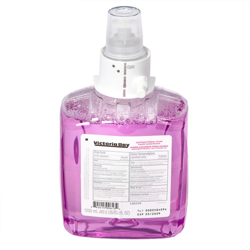 Victoria Bay LTX-12 Antibacterial Plum Foam Handwash 1.2 L 2/Case