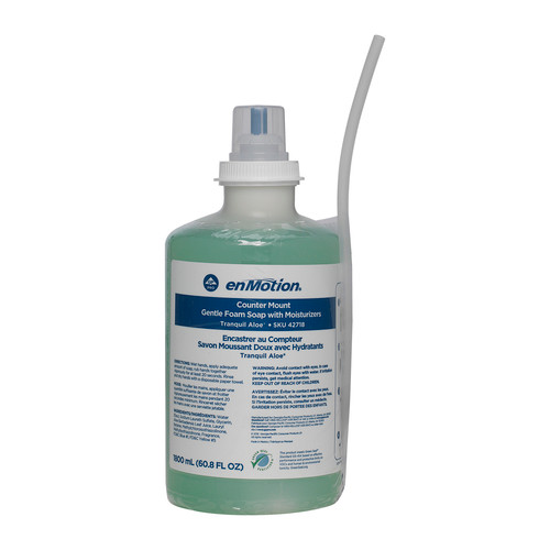 enMotion® Hand Soap Foam 1800 mL Tranquil Aloe Green Counter Mount 2/Case