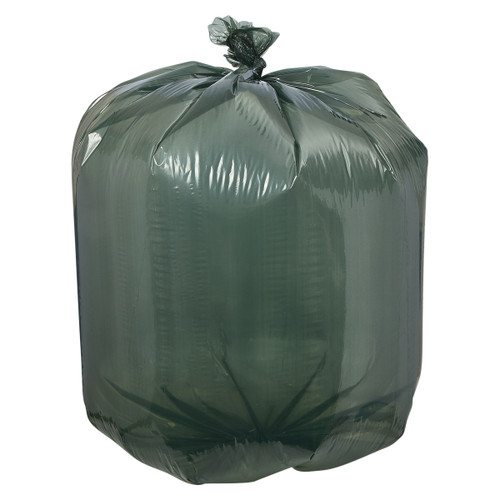 Victoria Bay Can Liner 38X58 IN 60 GAL Green 1.25MIL Opaque 10 Count/Roll 10 Rolls/Case