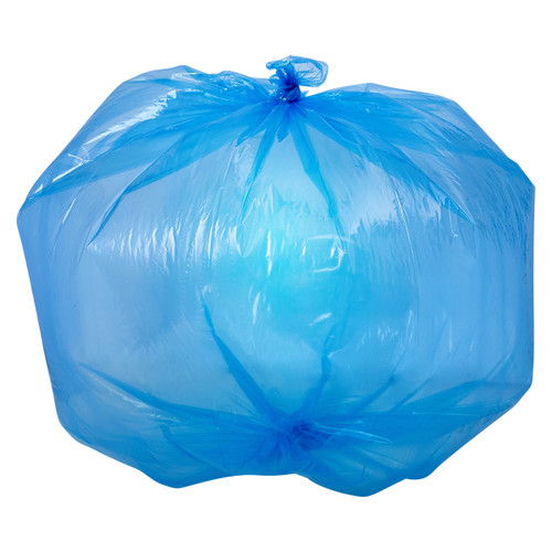Victoria Bay Can Liner 33X39 IN 33 GAL Blue 1.0MIL 25 Count/Roll 4 Rolls/Case