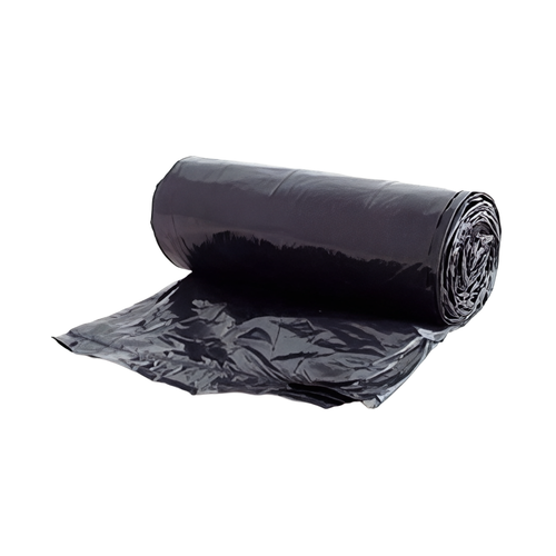 Victoria Bay Can Liner 38X58 IN 60 GAL Black LLDPE 1MIL Roll 100/Case