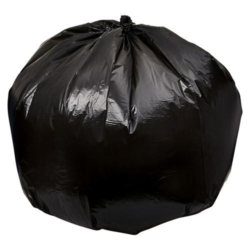 Victoria Bay Can Liner 40X48 IN Black Plastic 22MIC Roll 25 Count/Pack 6 Packs/Case 150 Count/Case