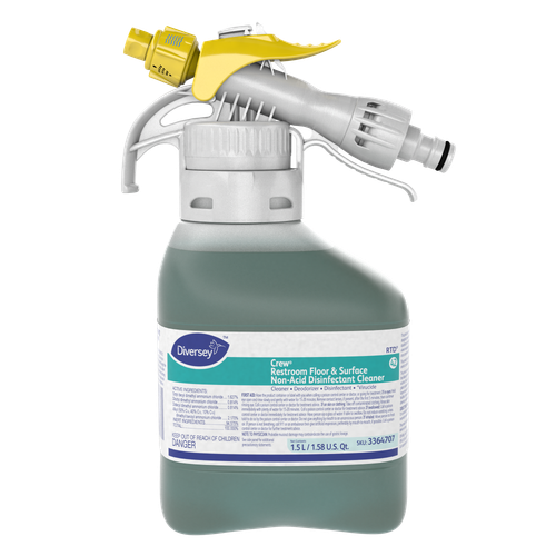 Crew® Fresh Scent Restroom Cleaner One-Step Disinfectant 1.5 L Multi Surface Neutral Liquid RTD 2/Case