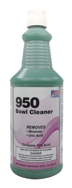950 Toilet Bowl Cleaner 1 QT 9.5% Hydrochloric Acid (HCL) Thickened 12/Case